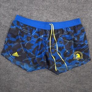 Adidas Running Shorts Womens L Blue 125th Boston Marathon Massachusetts Cities